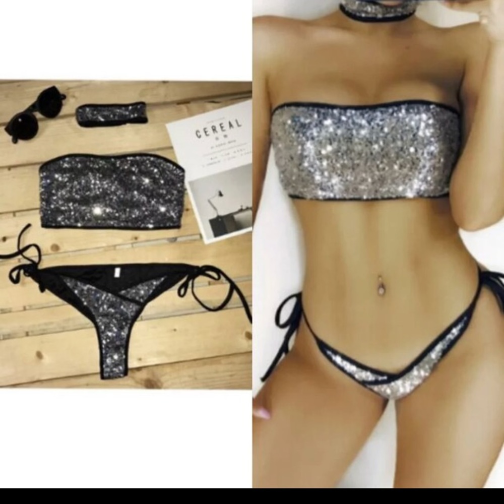 3 piece bikini swimsuit set